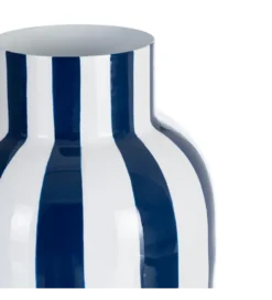 Wazon STRIPERSY 30 cm biały niebieski