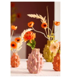 Wazon TAYA 21 cm ceramika różowy