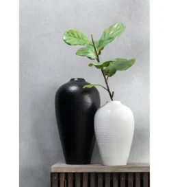 Wazon YING 50 cm ceramika czarny