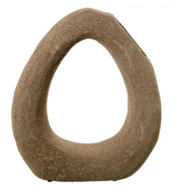 Wazon ATAK 36 cm ceramika brązowa