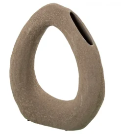 Wazon ATAK 36 cm ceramika brązowa