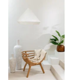 Wazon Lauwra 80 cm biały