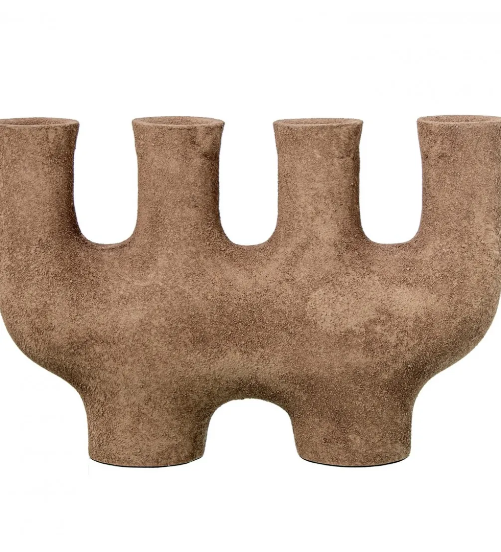 Świecznik KATAM 31 cm brązowy