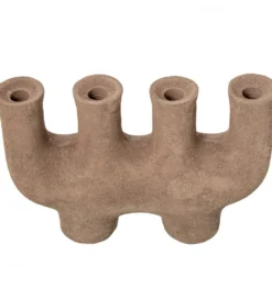 Świecznik KATAM 31 cm brązowy