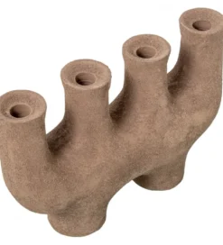 Świecznik KATAM 31 cm brązowy