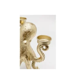 Świecznik OCTOPUS 23 cm złoty
