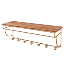 Wieszak ścienny HERITAGE 80 cm drewno sosna