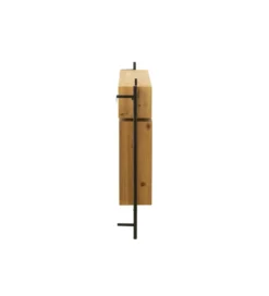 Wieszak ścienny TINA 130 cm drewno jodła czarny