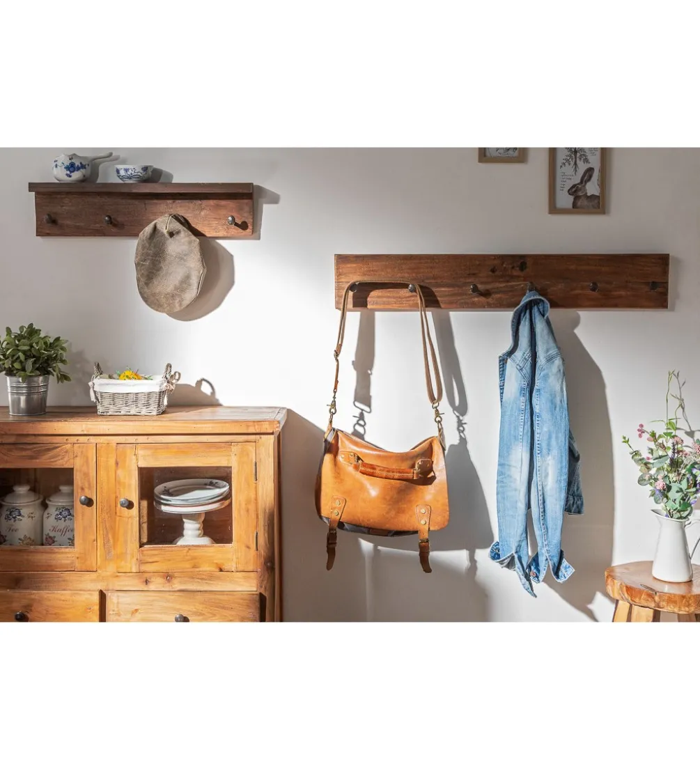 Wieszak Hemingway 90 cm drewno tekowe