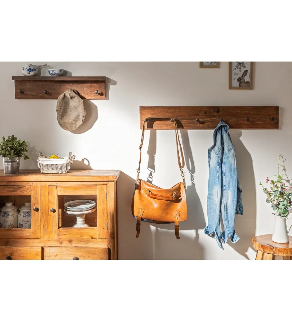 Wieszak Hemingway 90 cm drewno tekowe