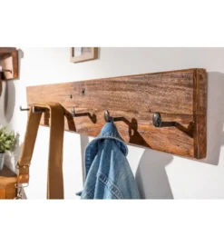 Wieszak Hemingway 90 cm drewno tekowe