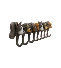Wieszak RACK DOG FAMILY 69 cm brązowe