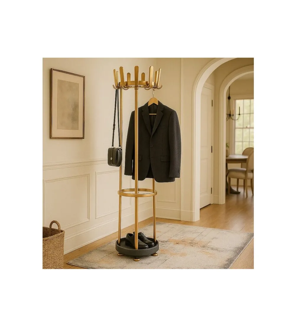 Wieszak RACK GALA 186 cm złoty