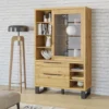 Witryna Halle 120 cm w optyce dąb wotan