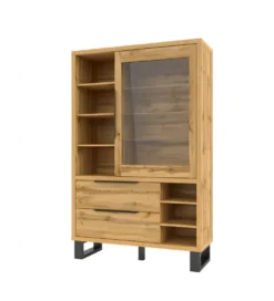 Witryna Halle 120 cm w optyce dąb wotan