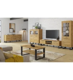 Witryna Halle 120 cm w optyce dąb wotan
