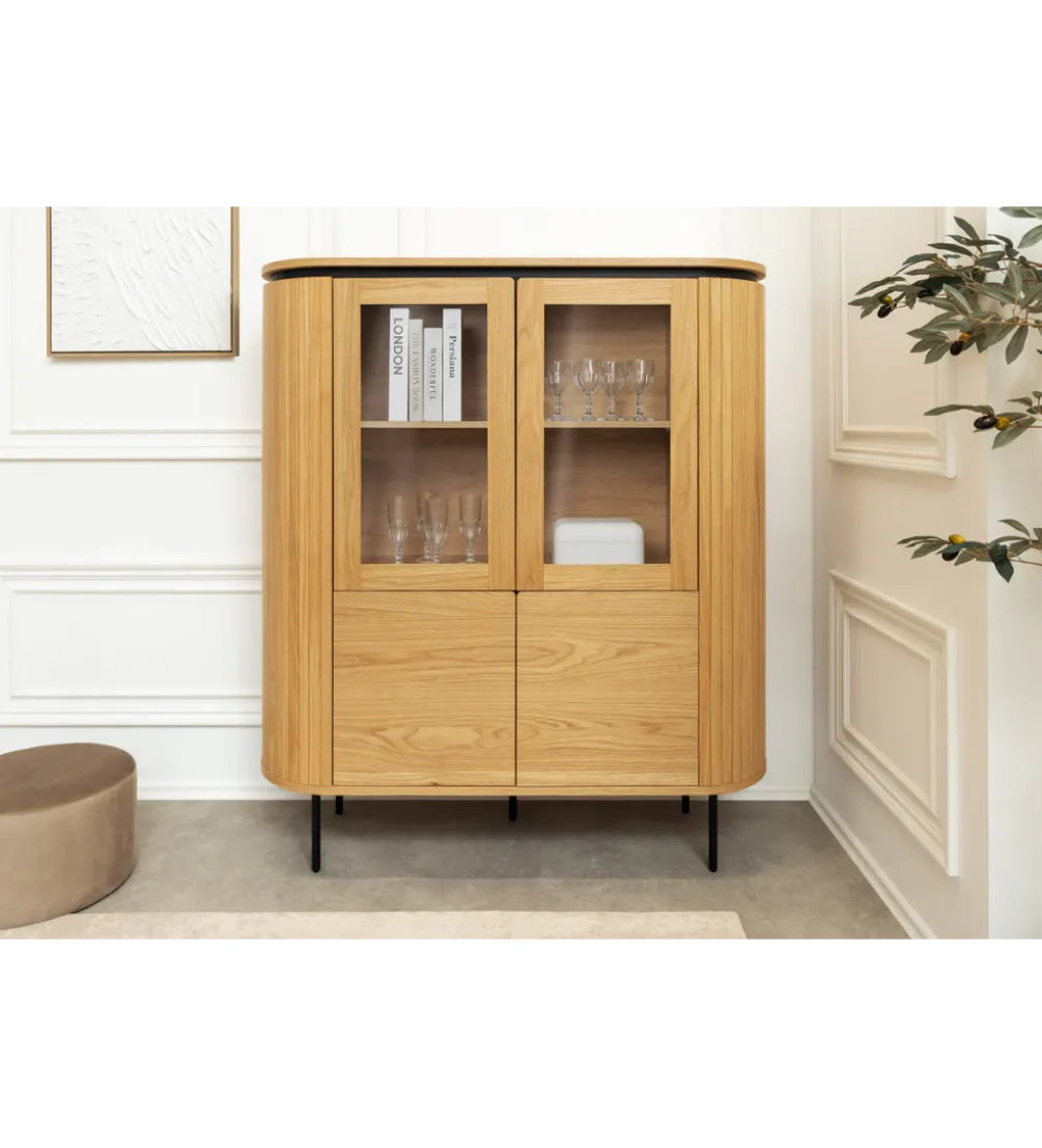 Witryna ATELIER 140 cm kolor naturalnego dębu