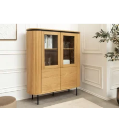 Witryna ATELIER 140 cm kolor naturalnego dębu