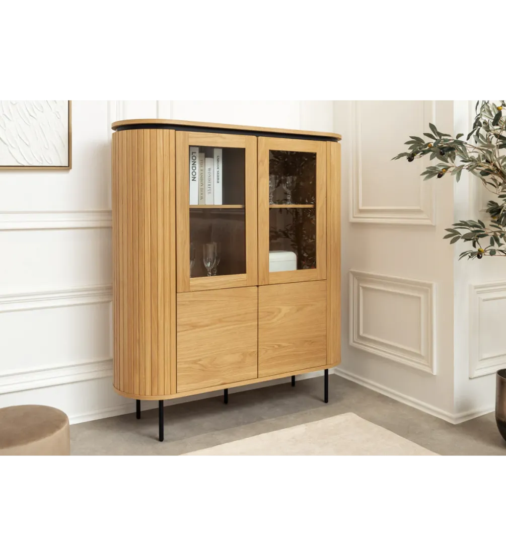 Witryna ATELIER 140 cm kolor naturalnego dębu