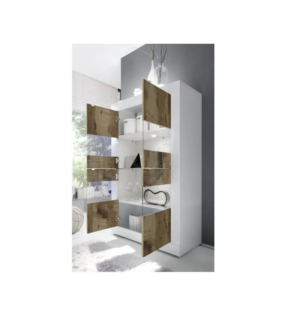 Witryna BASIC 102 Cm czarna Z Dodatkiem Koloru Klon Pero