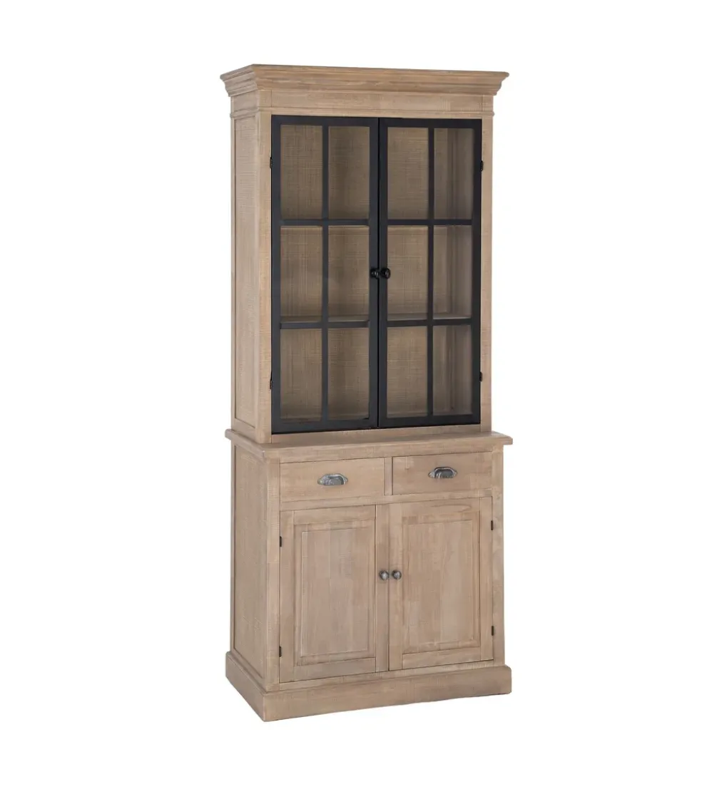 Witryna COTTAGE 135 cm drewno sosny