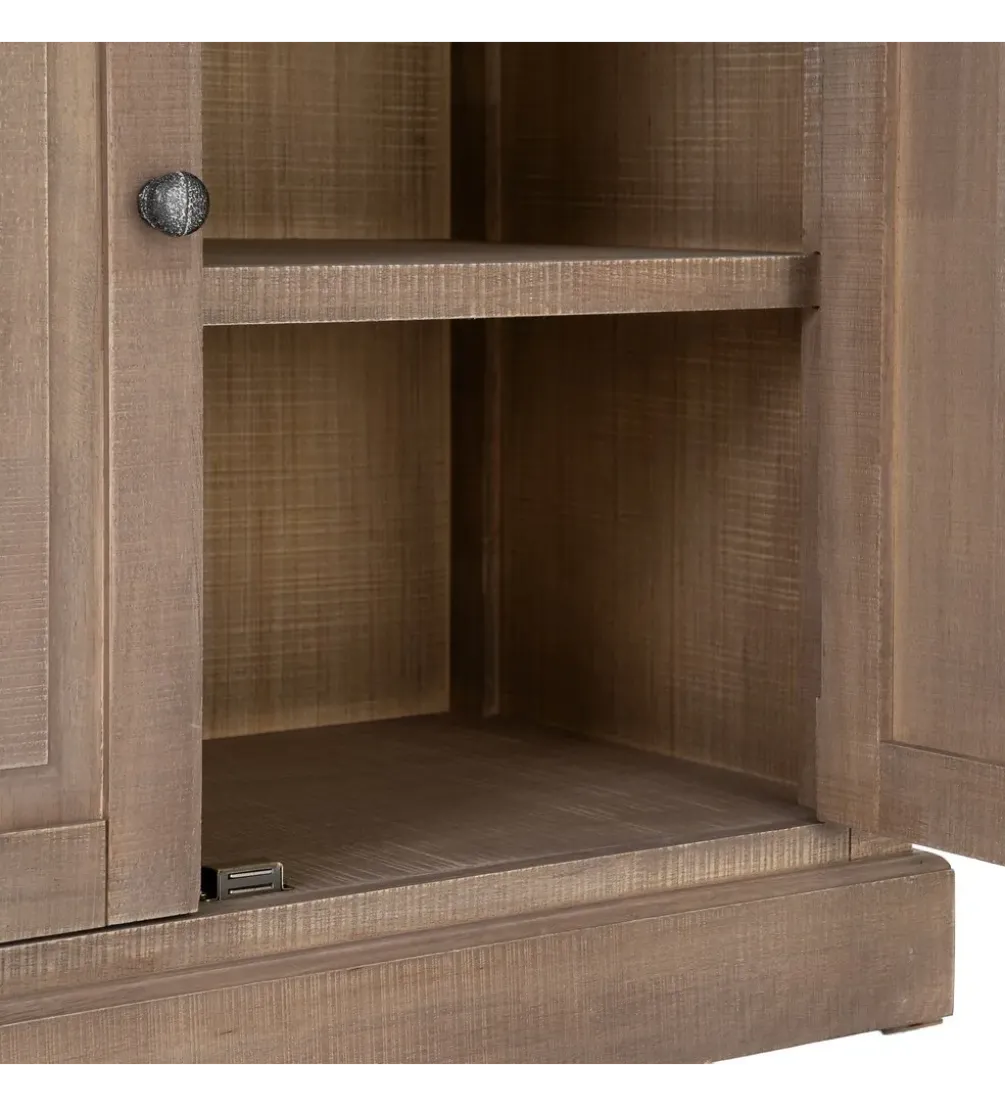 Witryna COTTAGE 135 cm drewno sosny