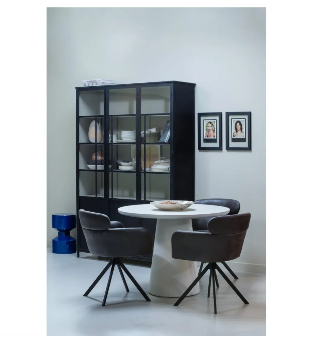 Witryna EXHIBIT 200 cm XL czarny