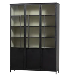 Witryna EXHIBIT 200 cm XL czarny
