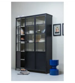 Witryna EXHIBIT 200 cm XL czarny