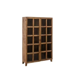 Witryna Iron Craft 115 cm drewno mango brąz
