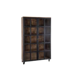 Witryna Iron Craft 115 cm drewno mango czarna