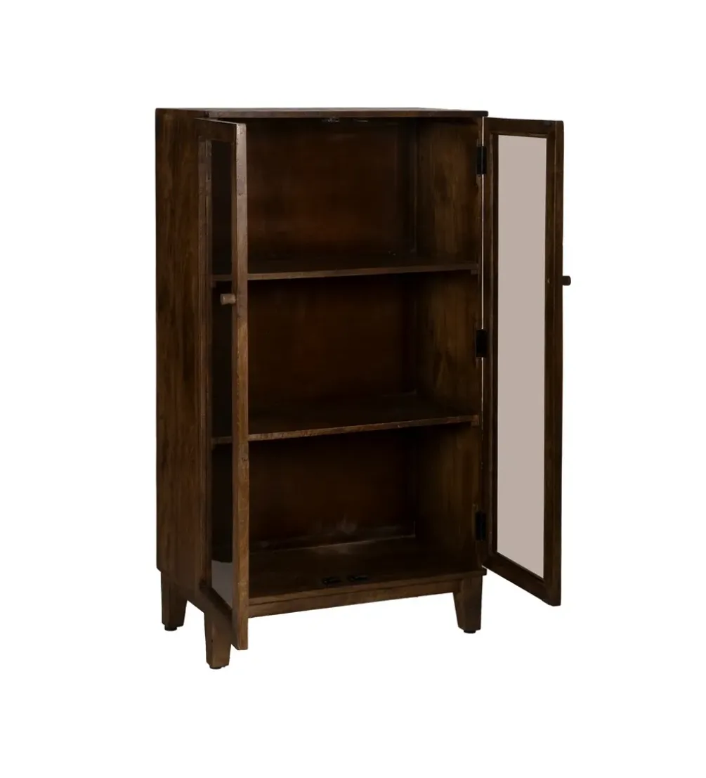 Witryna KOST 140 cm drewno mango brązowy