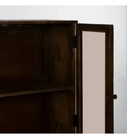 Witryna KOST 140 cm drewno mango brązowy