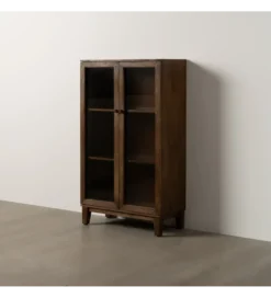 Witryna KOST 140 cm drewno mango brązowy