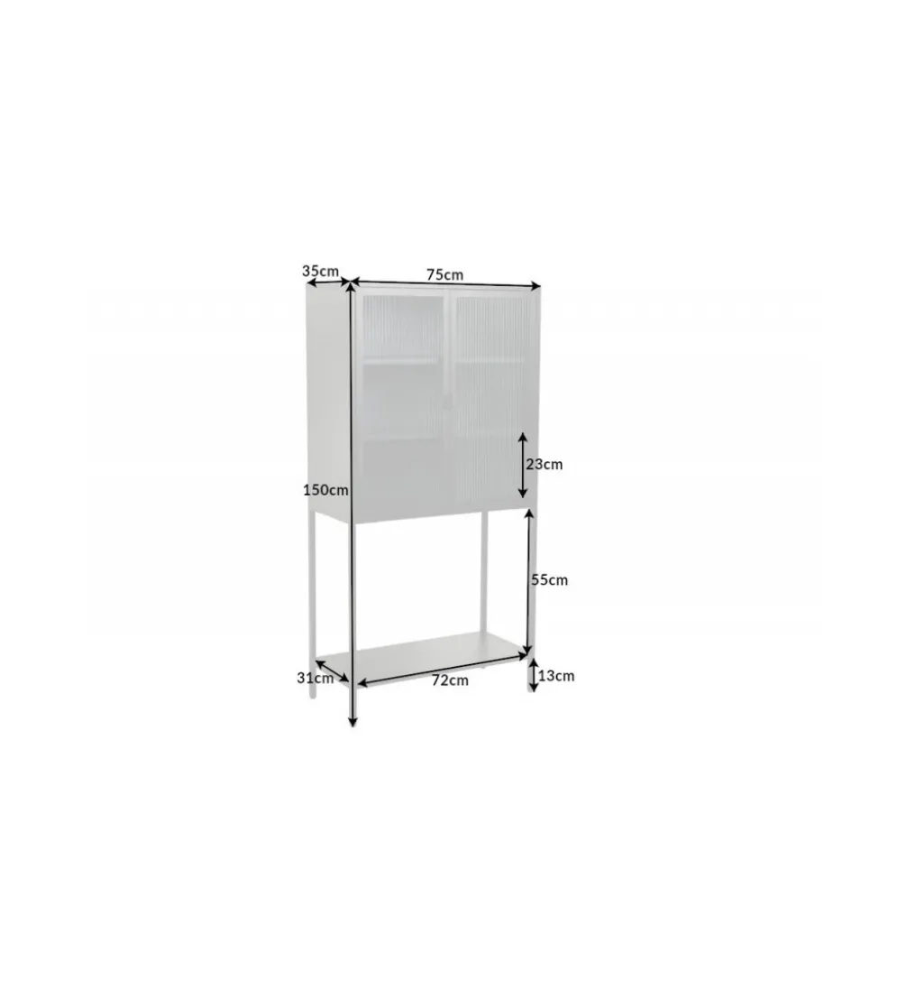 Witryna OLIMPIA 75 cm czarna