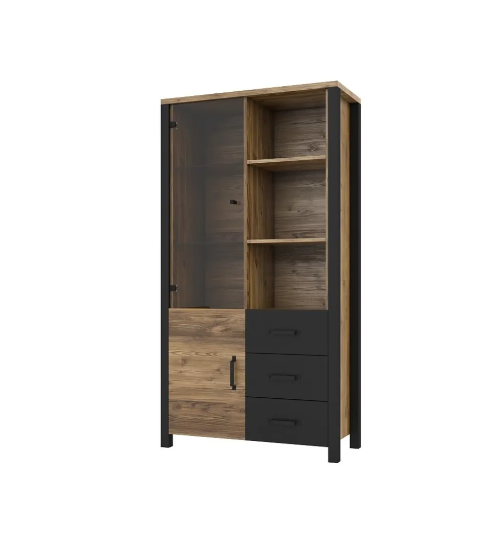 Witryna OLIN WM 101 cm w optyce świerku Appenzeller