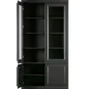 Witryna ORGANIZE 215 cm drewno sosna czarny mat