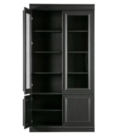 Witryna ORGANIZE 215 cm drewno sosna czarny mat