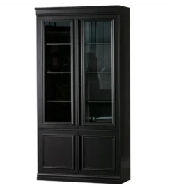 Witryna ORGANIZE 215 cm drewno sosna czarny mat