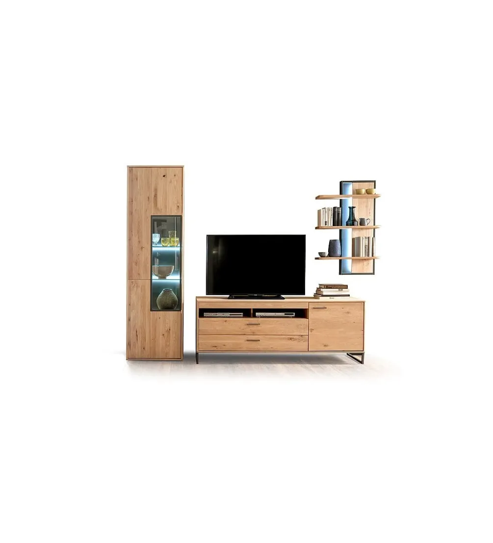 Witryna PORTLAND 64 cm lewostronna dębowa