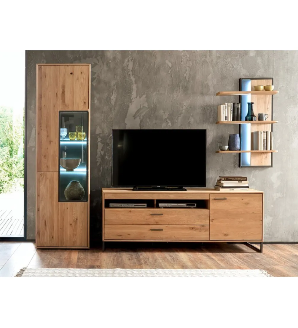 Witryna PORTLAND 64 cm lewostronna dębowa