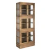 Witryna RECDANICO 201 x 80 cm naturalna