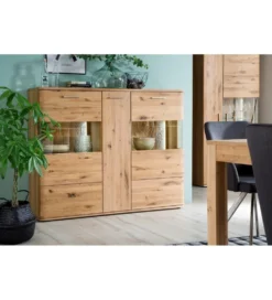 Witryna SANTORI 90 cm dębowa
