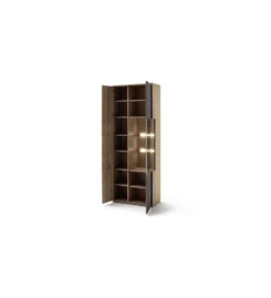 Witryna VALENCIA 79 cm antracytowo naturalna