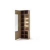 Witryna VALENCIA 64 cm lewostronna Antracytowo Naturalna