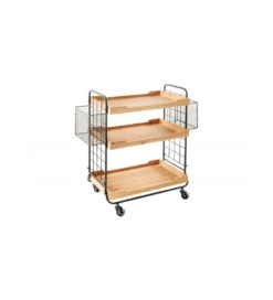 Wózek do serwowania TULUZA 80 cm drewno sosna