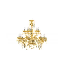 Żyrandol Karat 80 cm 15 ramion złoty