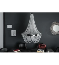 Żyrandol Royal 70 cm srebrny