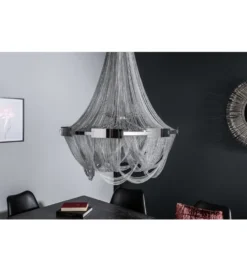 Żyrandol Royal 70 cm srebrny