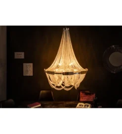 Żyrandol Royal 70 cm srebrny